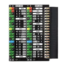 Coolwell Waveshare Raspberry Pi 400 GPIO, 1 pièce, Module d'extension d'en tête, 2X40 broches, chapeau
