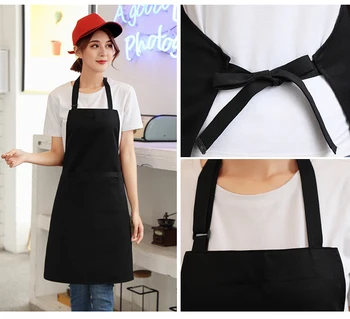 

Chef apron full body men and women hanging neck hotel restaurant restaurant kitchen overalls apron antifouling and oil apron