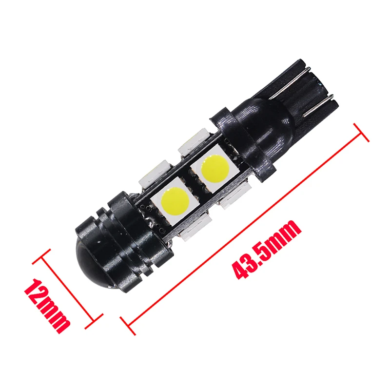 100x Car T10 W5W 194 LED 5050 SMD 4 LED 8 LED Auto Wedge Interior Light Dome Map Trunk License Plate Lamp 1 COB convex lens