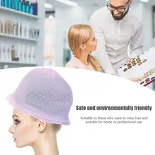 Домашняя Кепка для парикмахерской силиконовая гелевая Кепка Краска Для Волос Кепка шапочка для мелирования Инструменты для укладки волос с крюком инструмент для волос