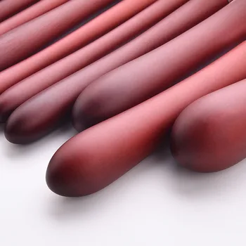 

Hot 10 Pcs/set Mahogany Makeup Brush Foundation Powder Concealers Eye Shadows Makeup Brush CNT 66