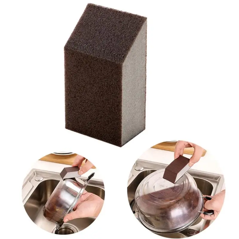 

1Pcs Small Alumina Emery Strong Magic Sponge Cleaning Brush Dish Bowl Washing Sponge Kitchen Pot Pan Window Glass Cleaner Tools