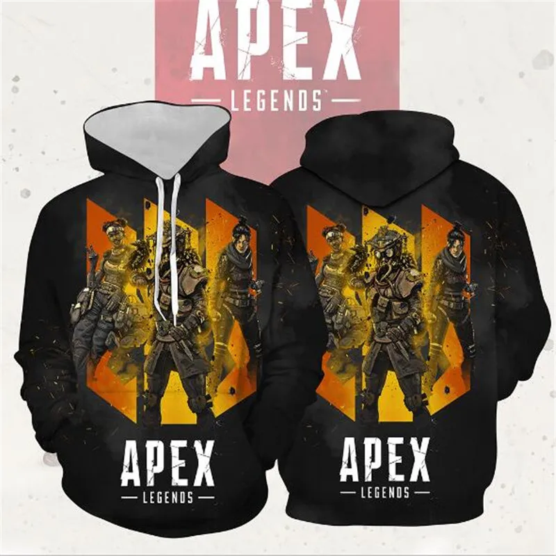 Игра Apex legends Косплей герой костюмы с капюшоном для мужчин и женщин 3D цифровая печать Новинка