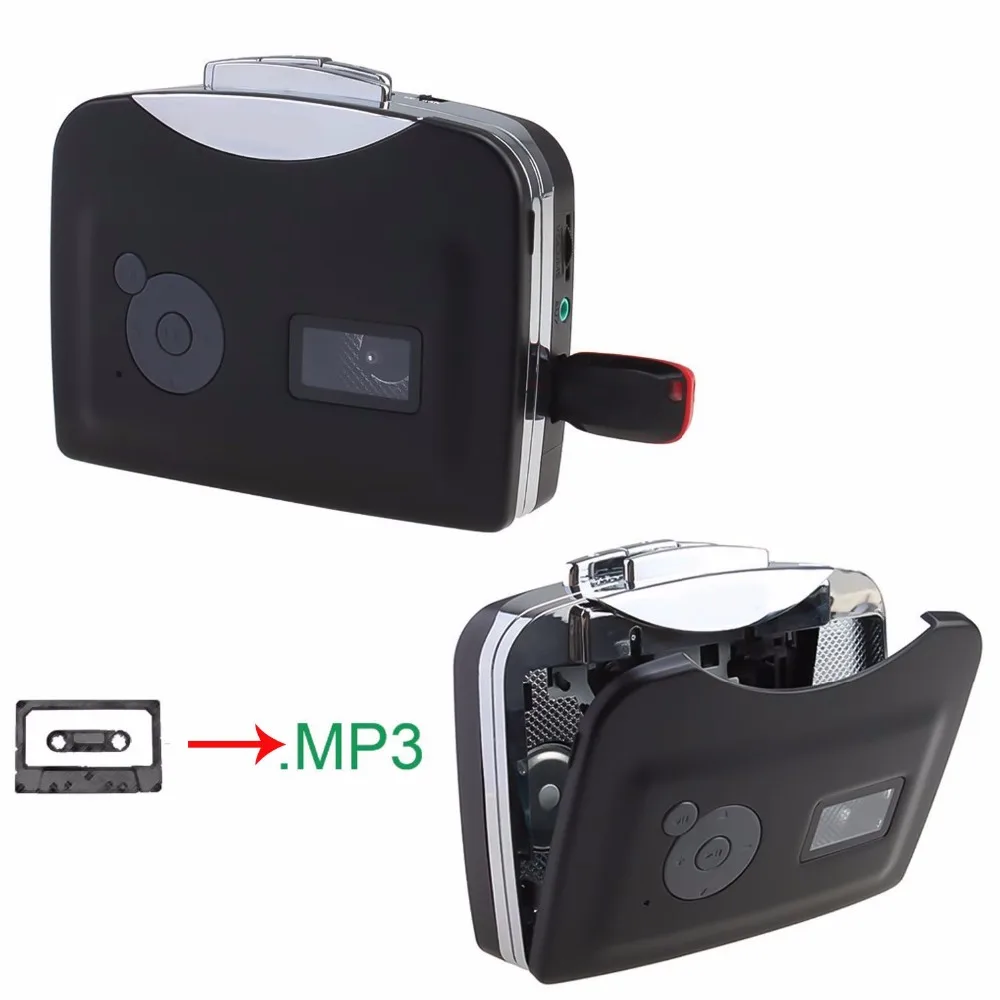 USB Кассетная лента для проигрывателя MP3 Запись музыки в флеш-накопитель адаптер