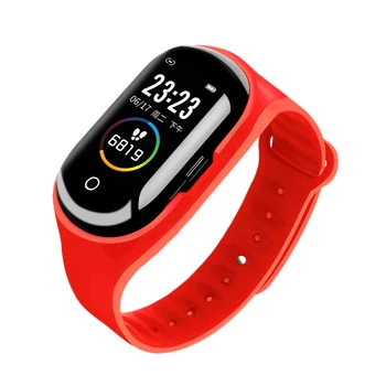 

M1Pro Men Smart Watch with Bluetooth Earphone Earbuds 2 in 1 BT 5.0 Women Smart Watch for Android IOS Phones Red