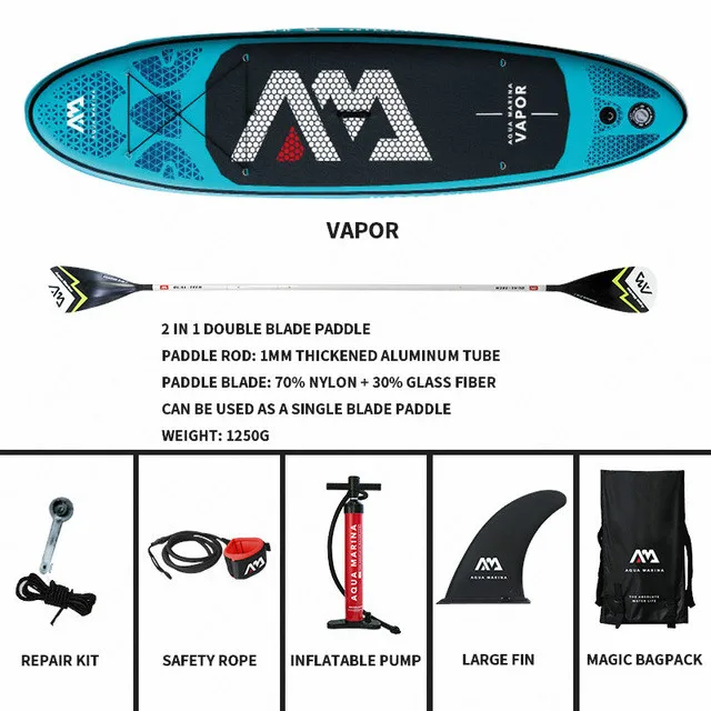 AQUA VAPOR 300*76*12 см надувная доска для серфинга - Цвет: SET B