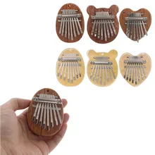 

Wood Transparent Mini 8 Key Kalimba Thumb Piano Finger Keyboard Lightweight Wood/Acrylic Kalimba With Lanyard Musical Toy Gift