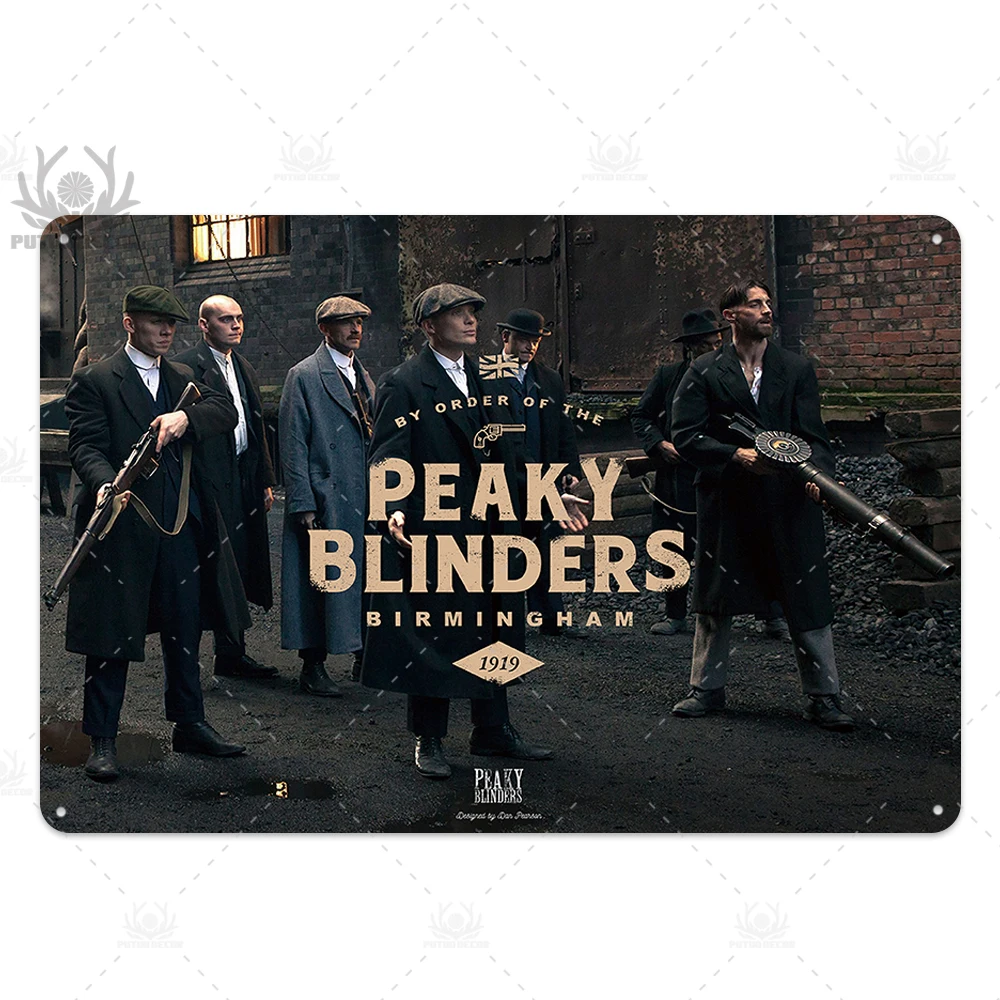 Peaky Blinders металлический плакат оловянные знаки винтажные металлические знаки металлическая пластина для паба бар человек пещера Настенный декор - Цвет: TH4819