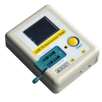 

New LCR-T5 White Transistor Tester Diode Triode Capacitance ESR Meter Tester With LCD Display MOS Triac