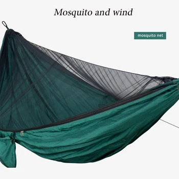 

2020 Outdoor Sleeping Swing1-2 Person Outdoor Mosquito Net Parachute Hammock Camping Hanging Sleeping Bed Swing Portable Hammock