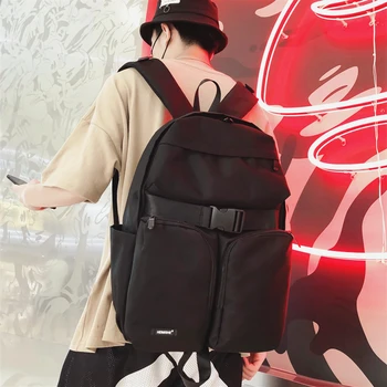 

Chao Brand Schoolbag For Female College Students Class Bag Large Campus Simple Backpack Female Fashion Canvas Backpack