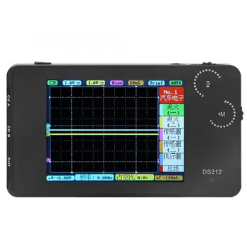

Mini Digital Storage Oscilloscope Dual Channel Handheld 2.8in 320x240 Color TFT Display DS212 Mini Oscilloscope