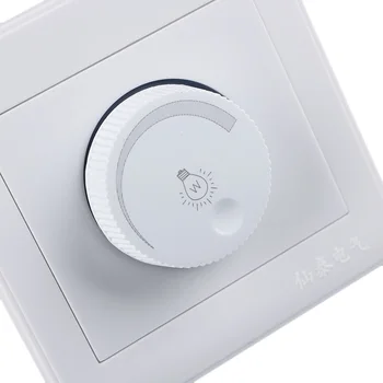 

1Set Durable Adjustable White Knob Light Switch Filament Lamp Brightness Controller Dimmer Household Lighting Accessories Tools