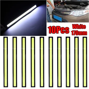 

10pcs/set White Waterproof LED COB Car Auto Driving Daytime Running Lamp Fog Light Low Power Consumption