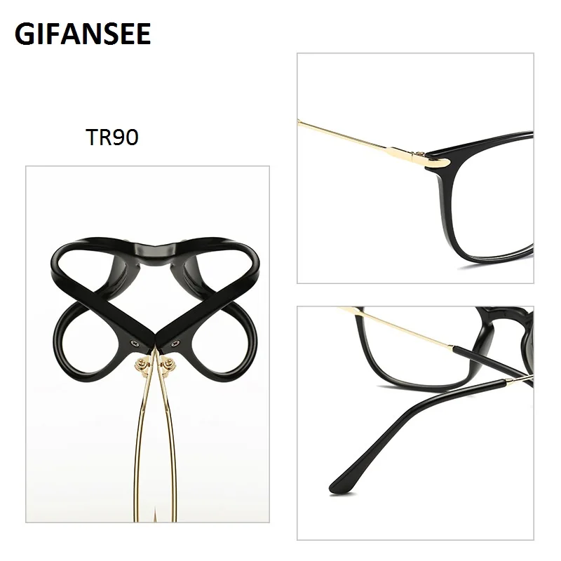 GIFANSEE TR90, анти-синий светильник, очки, светодиодные очки для чтения, устойчивые к радиации, блокирующие компьютерные игровые очки, оправа, очки