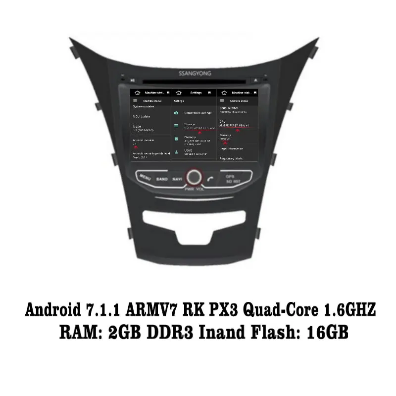 Liislee Android 7 1 2G RAM для автомобиля SsangYong Korando Радио Аудио Видео Мультимедиа DVD плеер WIFI
