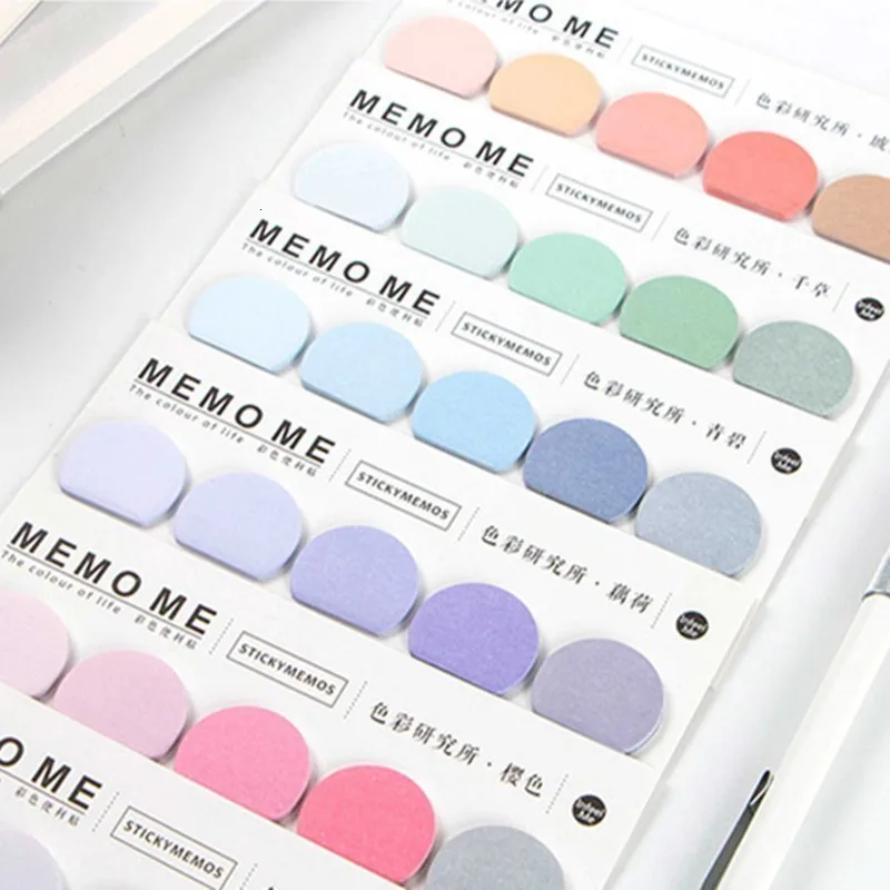 

1 PC Colorful Notepad Cute Memo Pads Creative Scrapbooking Stickers Planner Sticky Note For Decoration Stationary Supplies 01908