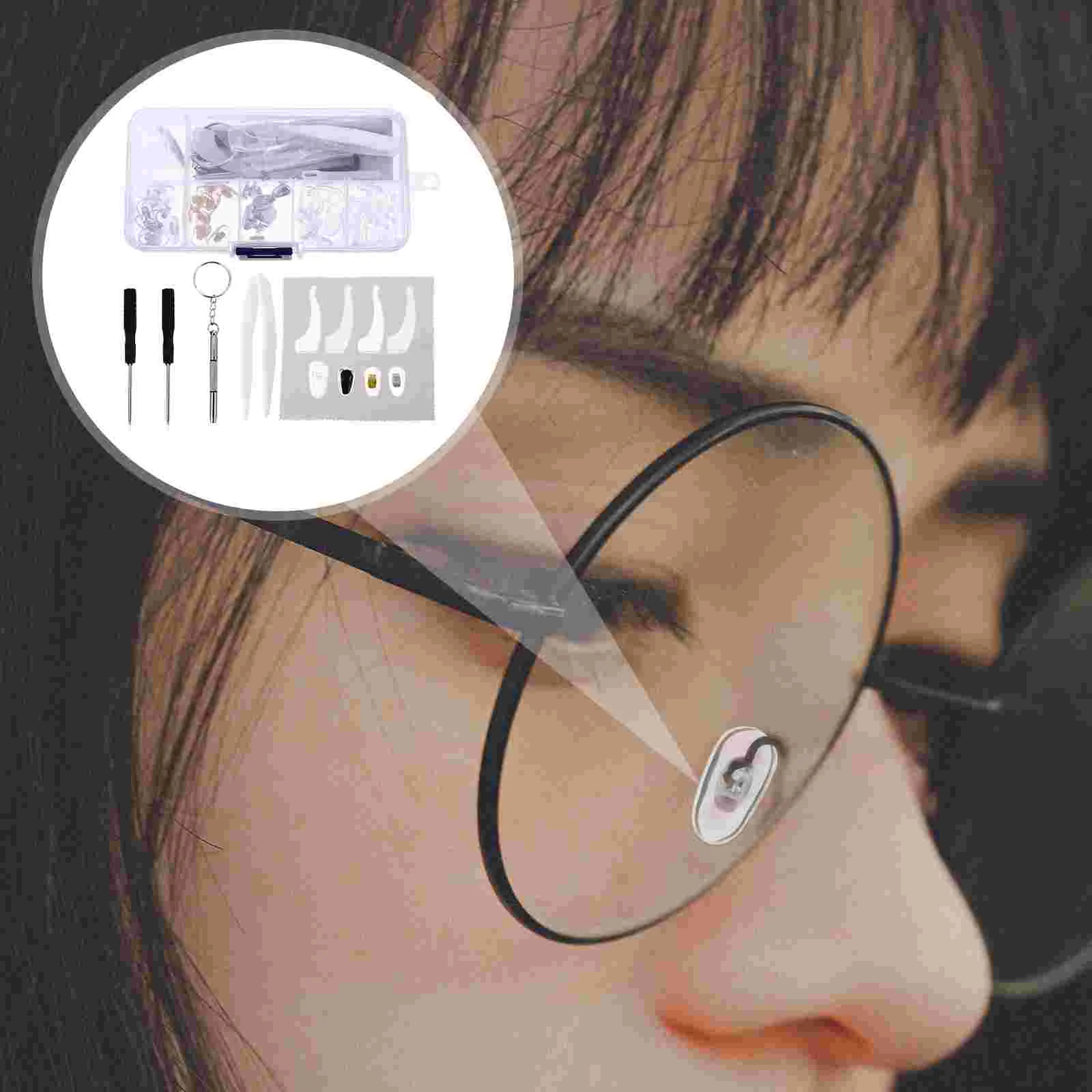 1 Set Eyeglass Repair Kit Nose Pads Screws Ear Grips Glasses Accessories | Игрушки и хобби