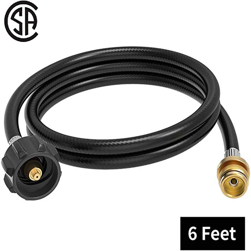 

Kohree 6FT Propane Converter Kit Adapter Hose Weber Q1200 1000 Gas Grill Propane Stove Hose Adapter Converter