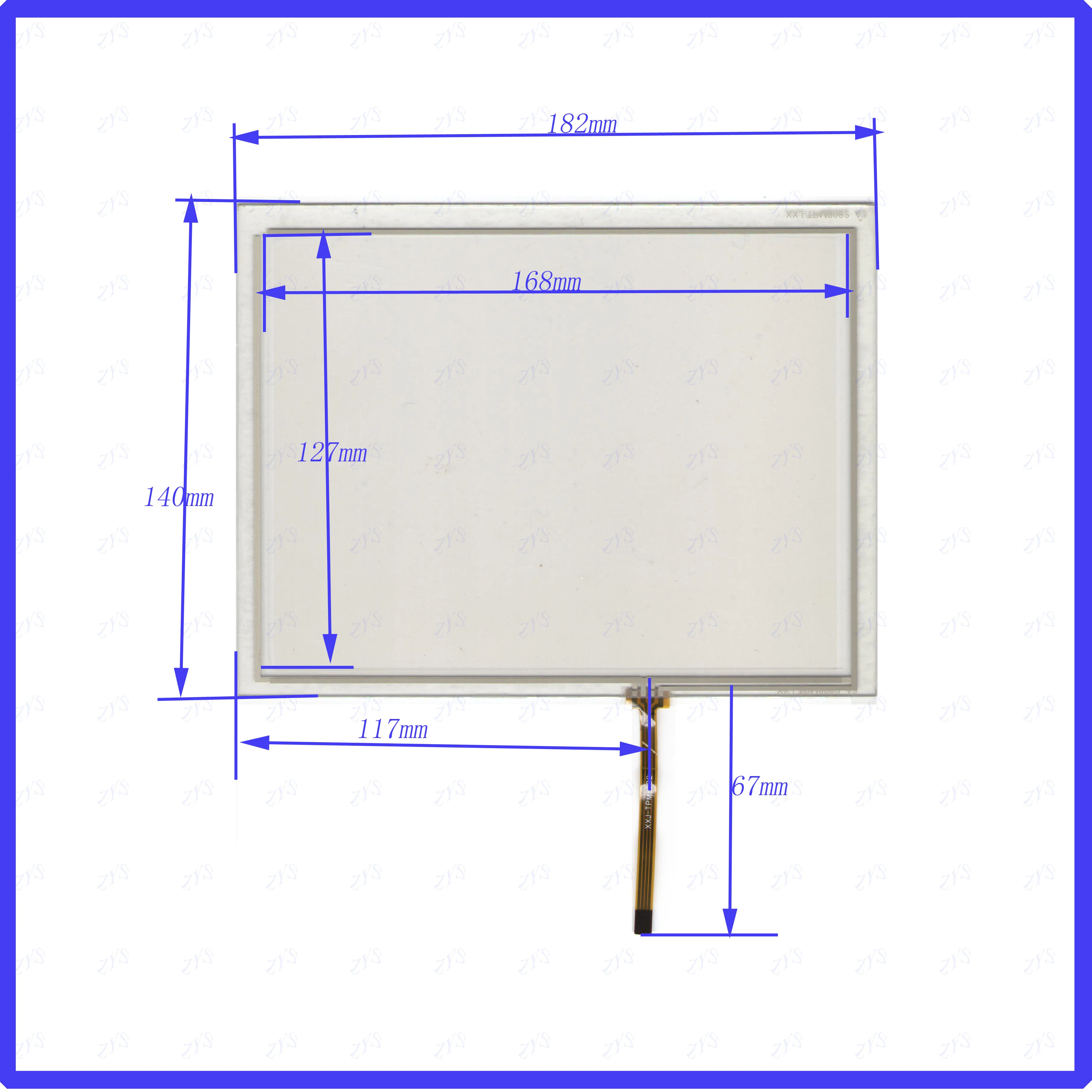 

10 шт./лот TPM8082 182*140 мм 8 дюймов 4 линии Сопротивление экран для автомобиля DVD redio это совместимо 182*140