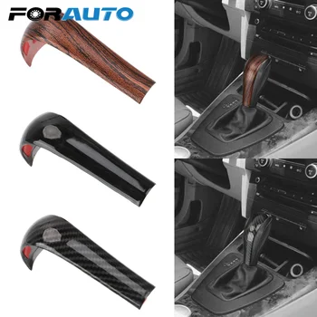

FORAUTO Gear Shift Handle Sleeve Cover For BMW 5 series E60 X3 E83 6 series E63 X5 E53 Gear Shift Knob Trim Strip Sticker