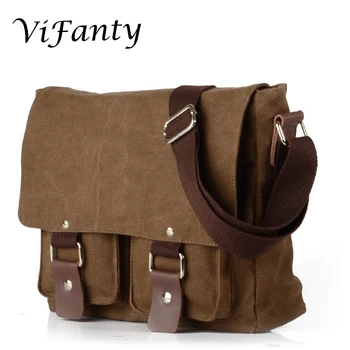 

Shoulder Canvas Messenger Bag - Small Vintage Shoulder Bag Crossbody Satchel bag