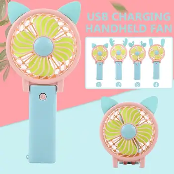 

Mini Cooling Fan Ear Fan USB Mini Fan ABS Portable Cute Handheld Summer Travel Outdoor Home Cartoon