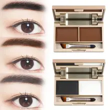 

4g Eyebrow Palette Waterproof Long Lasting Beauty Accessory Eyebrow Eyeshadow Contour Sculpting Palette Brush Included for Girl