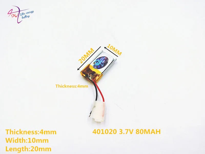 Liter energy battery Lithium-ion polymer batteries 401020 80mAh 3.7V 401220 401221 mini Bluetooth headset device