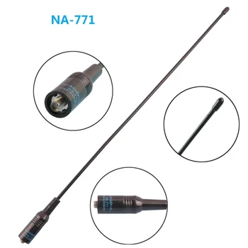 

Hotsale NA-771 SMA-F Femmina Dual Band VHF/UHF 144/430MHz Antenna Morbida
