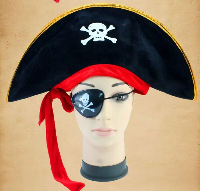 Череп красная веревка Хэллоуин личность Пиратская шапка Повседневная волна вечерние унисекс косплей шляпа-колпак