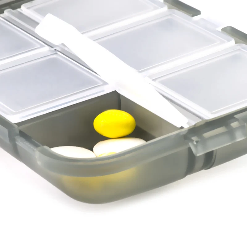 Mini Pill Box 12 Grids Medicine Pill Tablet Box Organizer Case Weekly Medicine Container Organizer Case for care pills box