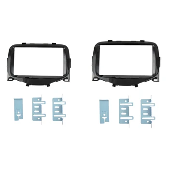 

Double Din Car Radio Stereo DVD Fascia Panel Frame GPS Frame for 2014+ Toyota Aygo,Peugeot 108,Citroen C1 Dash Kit