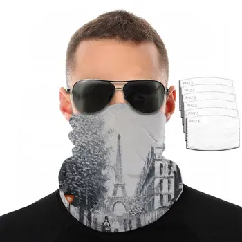 

Bandana Neck Gaiter Headband Cycling Fishing Mask Scarf Paris Eiffel Tower Print Multifunctional Outdoor Headwear