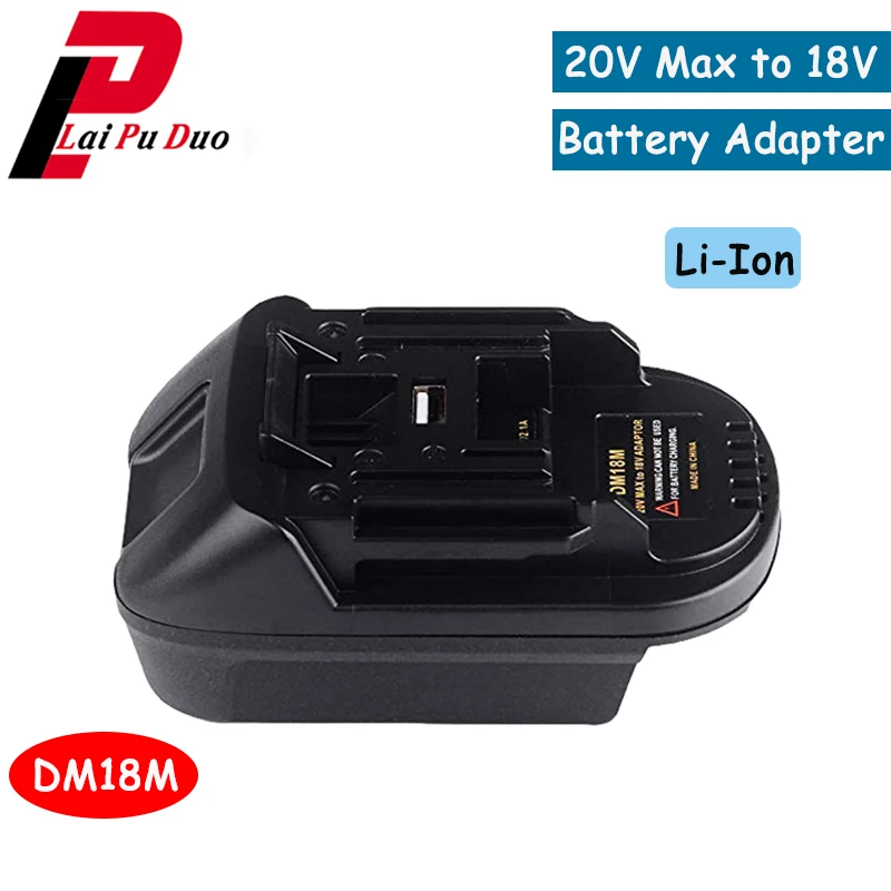 Зарядное устройство стандарта DM18M 18 в/20 в преобразовано инструмент для зарядки Li