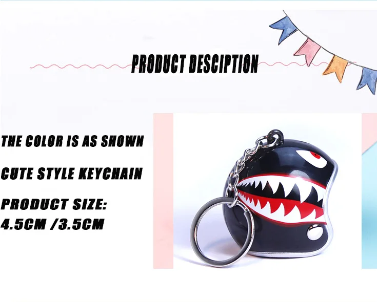 Creative Motorcycle Safety Helmet Keychain Car Superhero Cartoon Key Ring Gift Jewelry