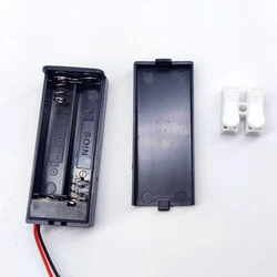 Soporte de batería/funda con interruptor, modelo de herramientas de iluminación, diseño de ferrocarril, enchufe Linker para 2 pilas Aaa
