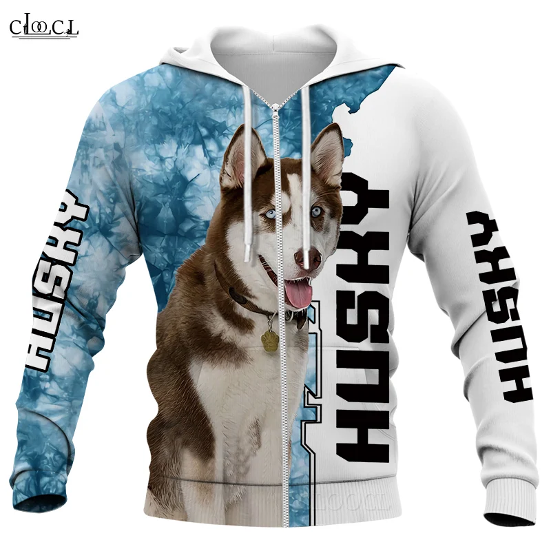 2021 Fashion Animal Husky Dog Sky 3D Full Print Hoodie Men Women Harajuku Pet Dog Streetwear Casual Hooded Coat Drop Shipping