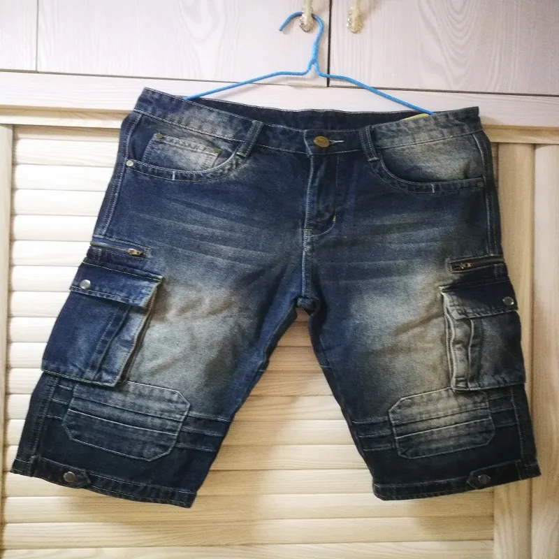 

Brand Hot sale Famous Short Jeans Men Denim Blue Boy's Short Cotton knees shorts Fashion Summer Men's Shorts fashion jean