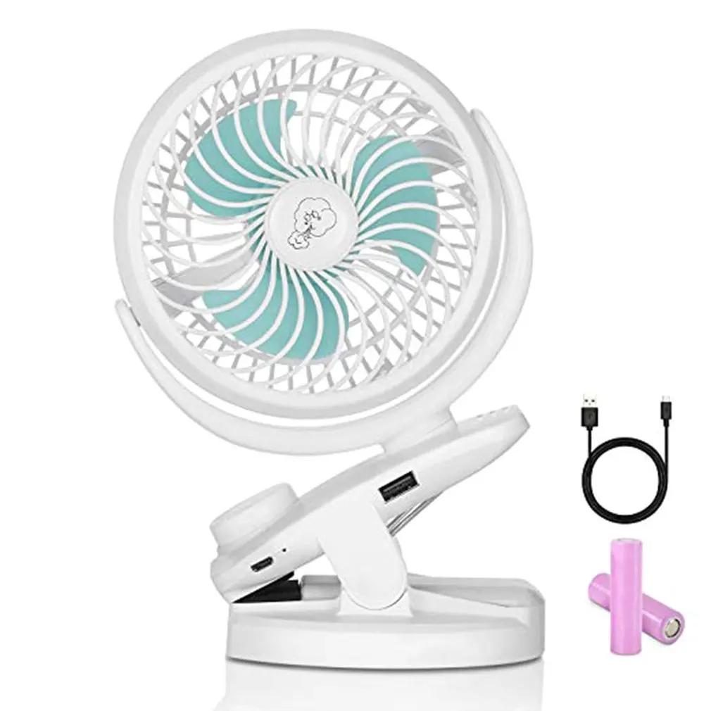 

Portable Usb Dual Battery Clip Fan Mini Portable Charging Fan Clip Small Fan Office Desktop Car Clip Fan