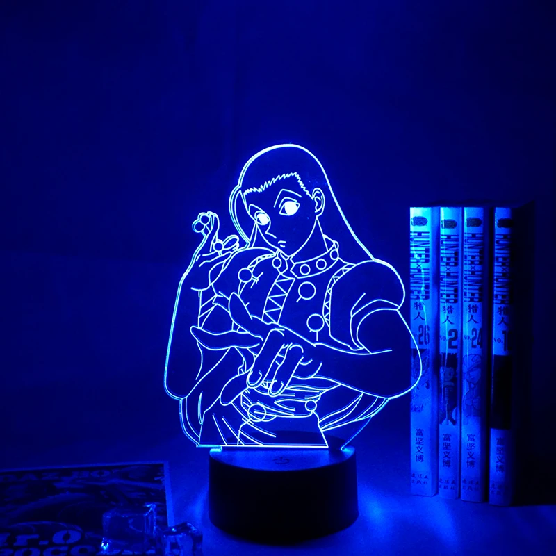 Фигурка Illumi Zoldyck 3d лампа аниме Hunter X акриловый светодиодный ночник украшение для