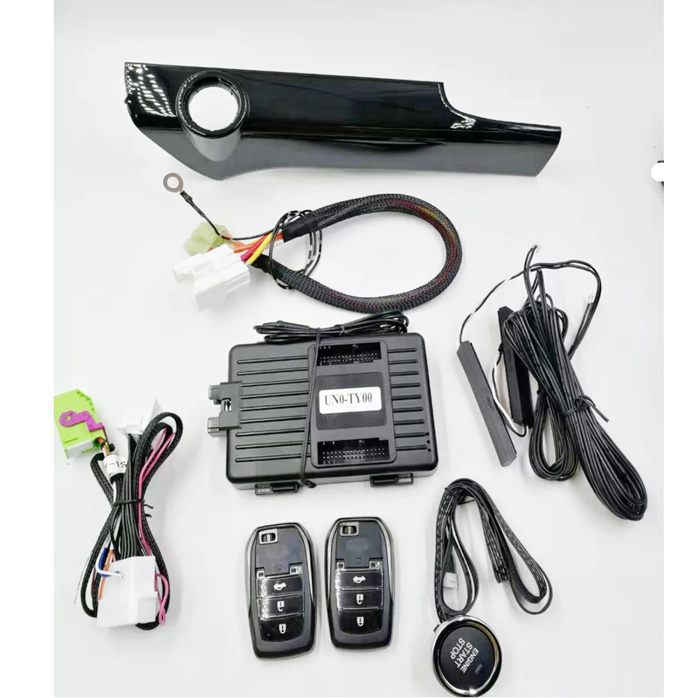 For Toyota Prado 2010-2017 Car Engine Push Button To Start Stop Remote Key Start Stop Keyless Entry with Panel Plug and Play for honda hrv vezel year 2015 2020 car add canbus push start stop remote start systempke keyless entry plug play car accessories