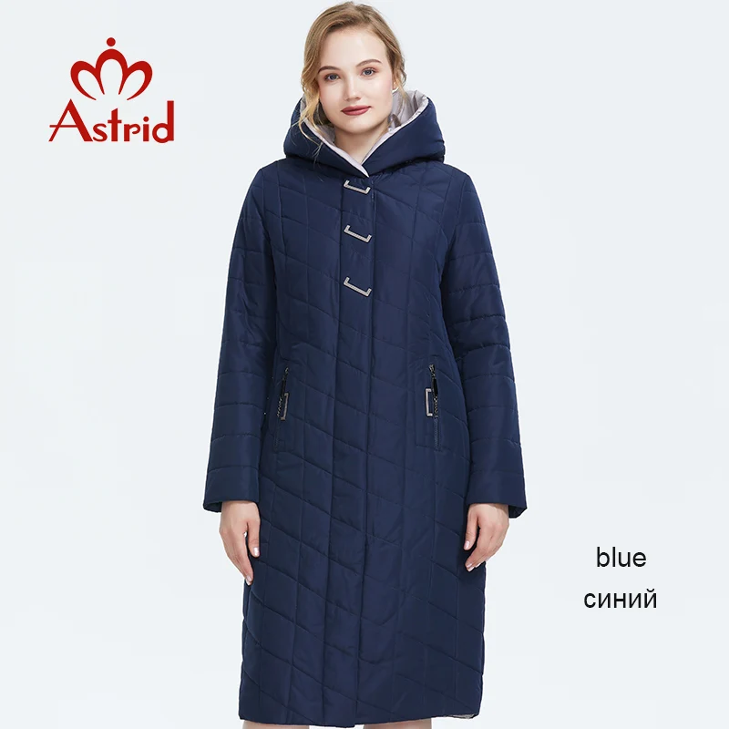 23 blue Astrid Зима новое поступление пуховая куртка женская верхняя одежда высокого качества цвета хаки свободная одежда с капюшоном зимняя куртка для женщин AM-2674 - Цвет: 23 blue