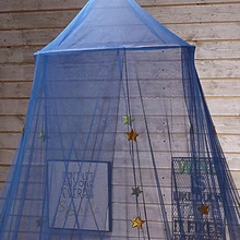 Детская игровая домик для девочек круглая купольная палатка противомоскитная принцесса шторы для мальчиков детская кроватка сетка синяя звезда кровать навес романтическое чтение