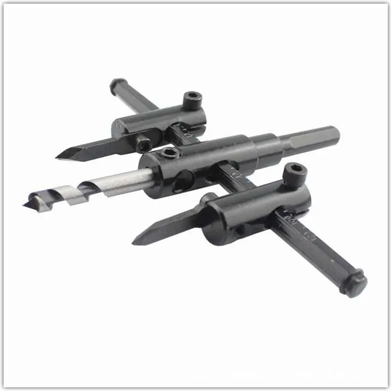 

Adjustable Metal Wood Circle Hole Saw Drill Bit Cutter Kit DIY Tool 30mm-120mm Black Alloy blade 30mm-200mm 30mm-300mm