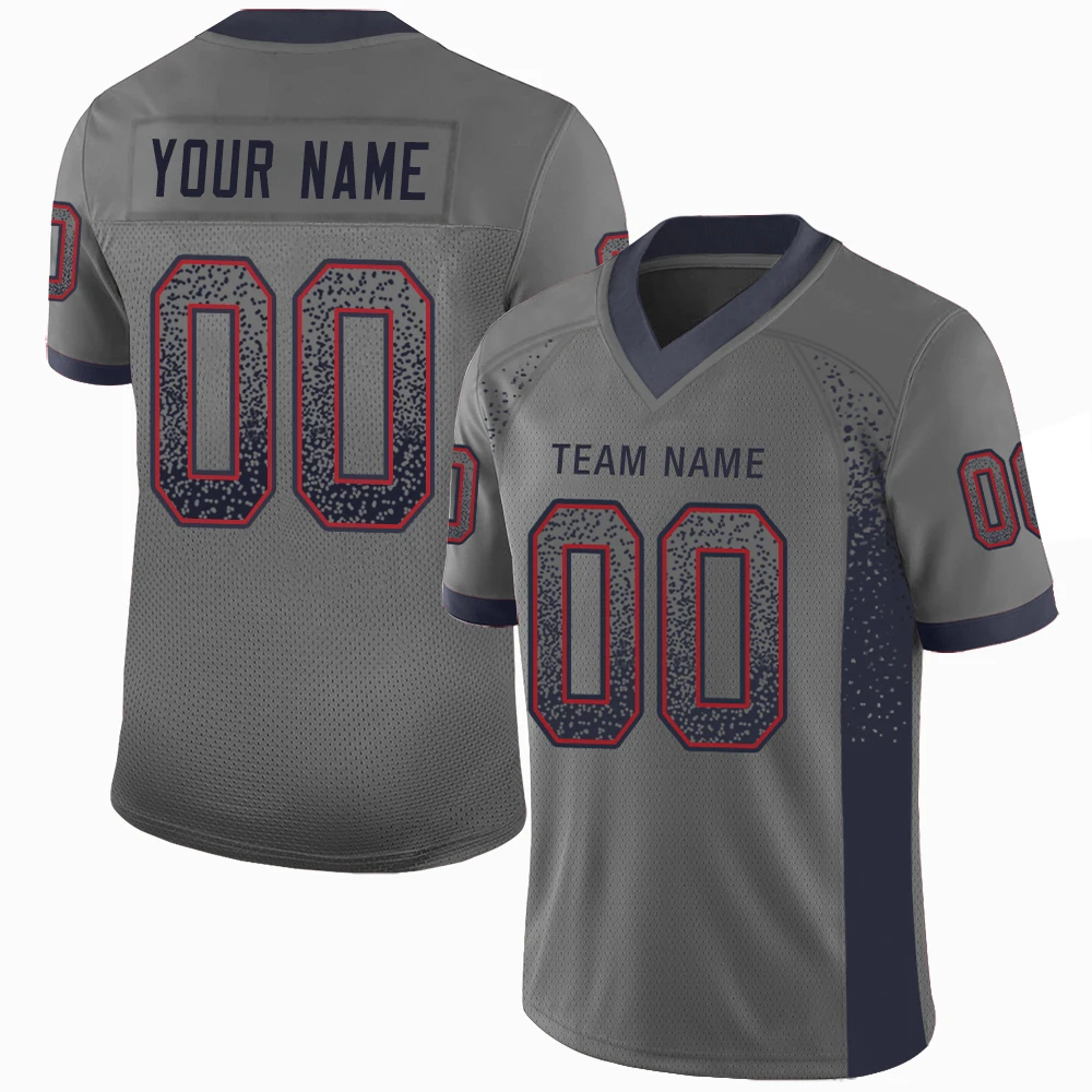 Football Jersey Team Name/Number Full Sublimate Football Game Training Stretch Soft Uniform for Male/Girl/Youth