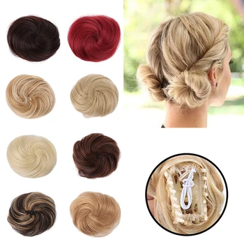 

XUANGUANG Catch clip bun strainght hair bun curly bun doughnut bun wig hair accessories chemucal fiber hair