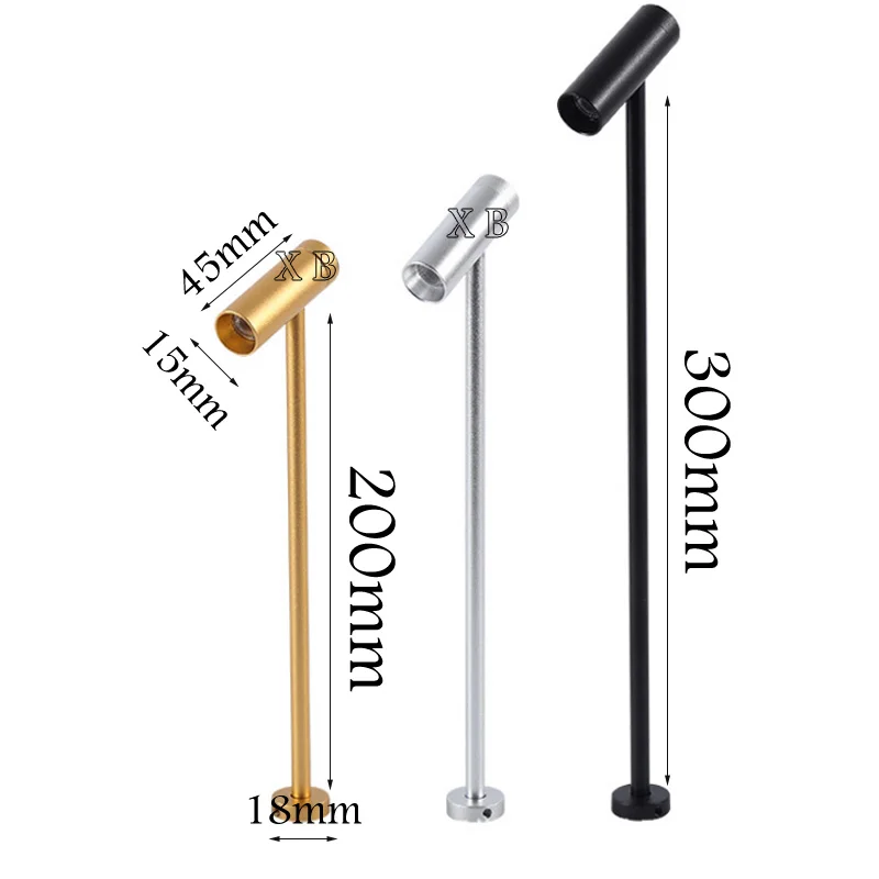 Dimmable Jewelry lamp 3W LED Spot lights Adjustable Led Showcase Light For Exhibition Display Led Mini Spot Lamp Surface Mounted 2