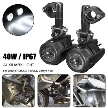 

New Motorcycle Fog Light Spot Lamp LED Auxiliary Driving Lights Wire Harness For BMW R1200 GS ADV F800 K1600 R1200GS R1100 GS