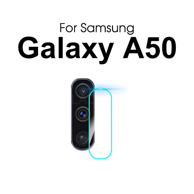 2 шт. Камера объектив Экран протектор для samsung Galaxy A10 A30 A40 A50 A70 A80 A90 A6 A7 A8 A9 защитная пленка из закаленного стекла - Цвет: For Galaxy A50
